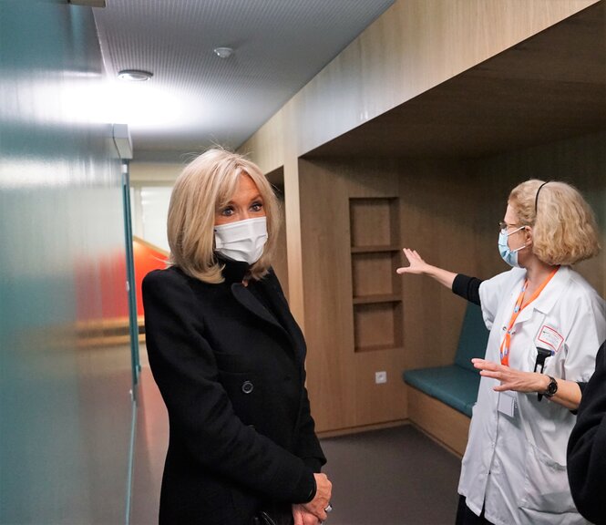 Brigitte MACRON et Hélène DOLLFUS à l'IGMA ©Claire EDEL 