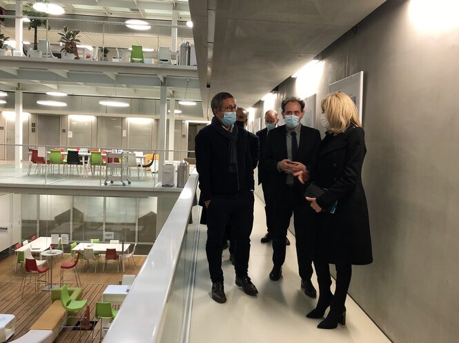Jean SIBILIA, Michaël GALY et Brigitte MACRON© Alexandre Tatay Unistra