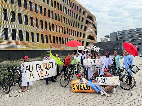Equipe CRBS pour le challenge "Au boulot à vélo 2022"